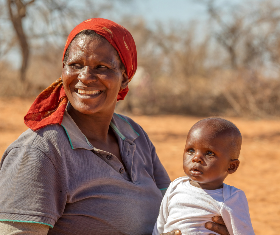 woman with child